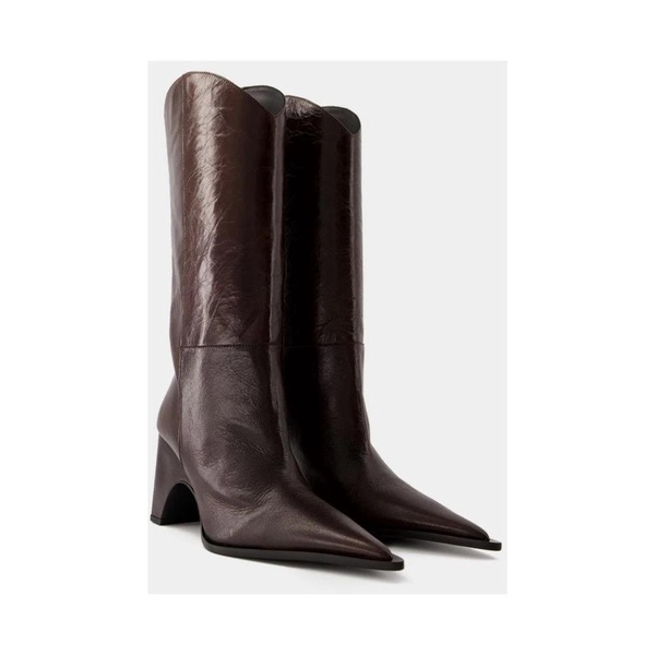 Brown Leather Bridge Cowboy Boots