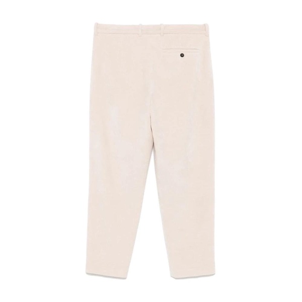 Corduroy Cream Trousers with Pockets