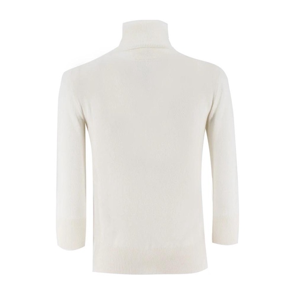 Wool High-Necked Jumper with Woven Details