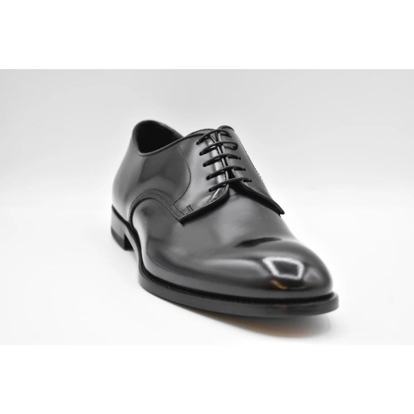 Black Leather Derby Shoes