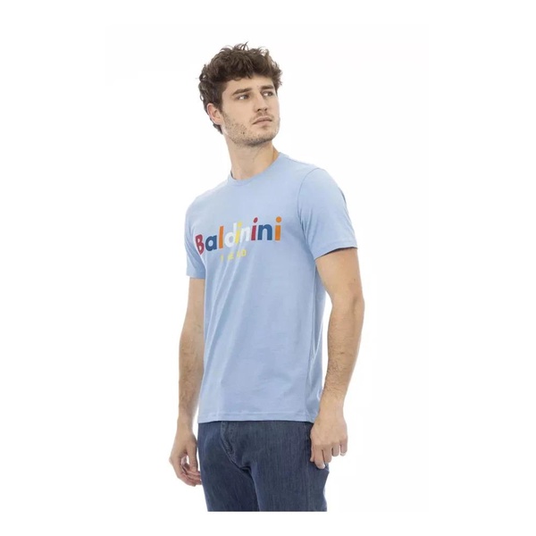 Men's Round Neck T-Shirt with Front Print