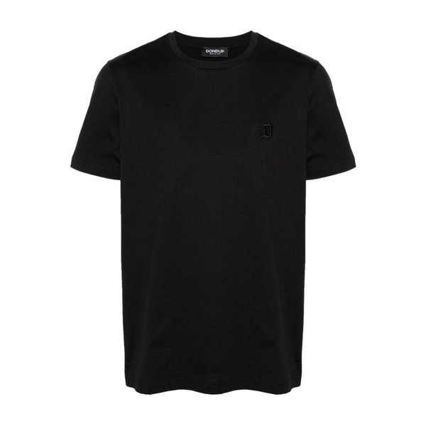 Black Embroidered Logo T-shirts and Polos