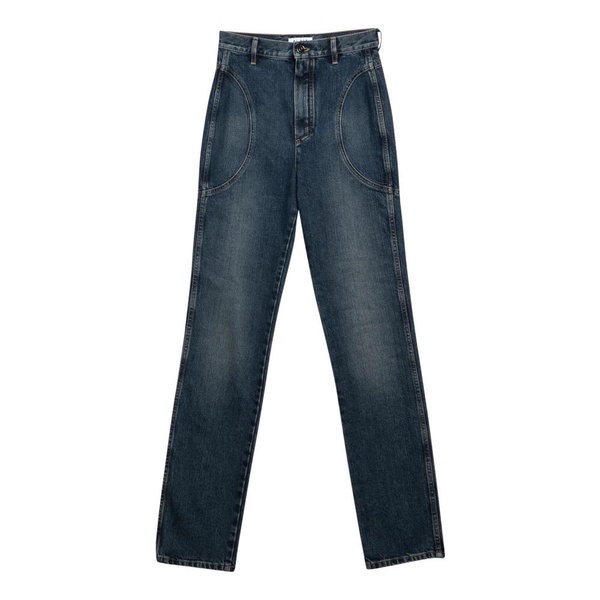 Alaia Blue High-Waisted Denim Jeans Women