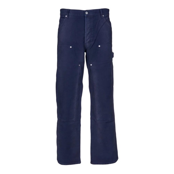 Blue Trousers with Pinafore Metal