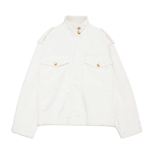 Audrey Jacket Ivory Oversize Button-Up