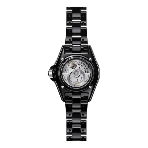 Elegant Black Ceramic Automatic Watch