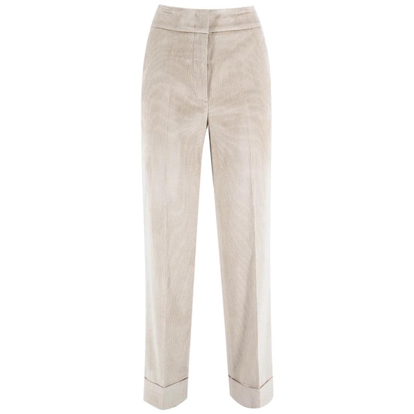 Cotton Corduroy High Waist Trousers