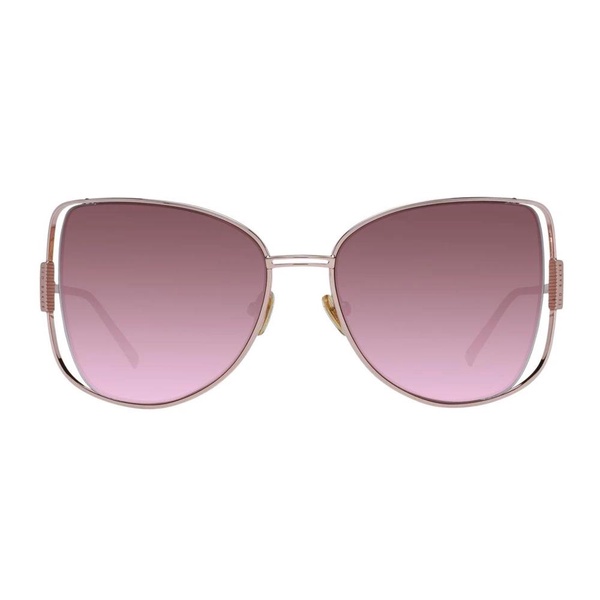 Rose Gold Butterfly Sunglasses with Mirrored Lenses