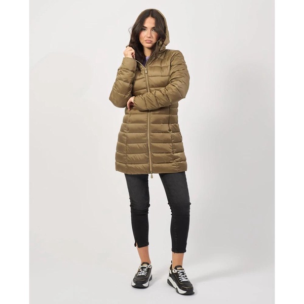 Green Quilted Hooded Jacket