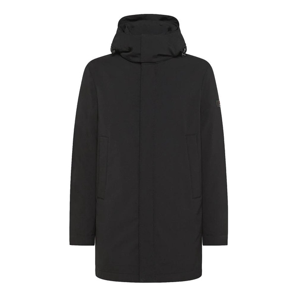 Black Trench Coat with Water Repellent