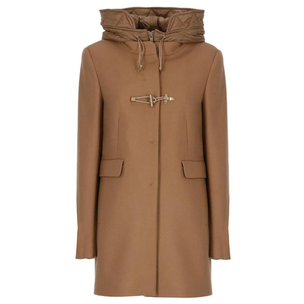 Double Front Duffle Coat with Bib and Hood