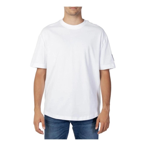 Mens White Cotton T-shirt