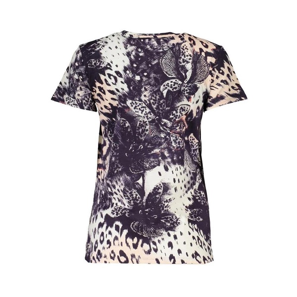 Patterned T-Shirt with Logo Print