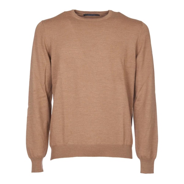 Camel Knitwear Sweater Crew Neck