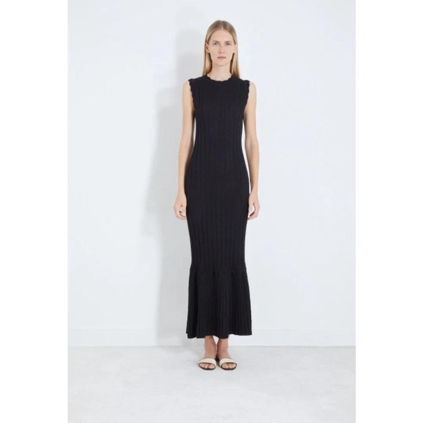 Black Molino Knit Dress