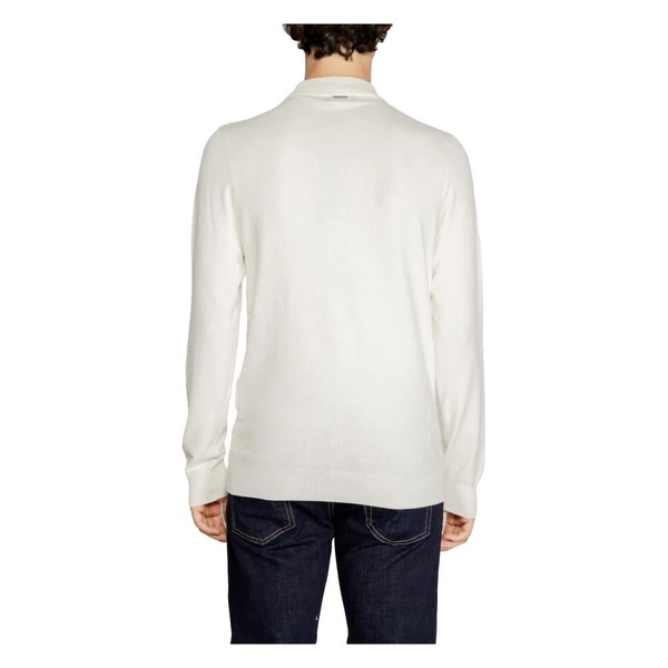 White Plain Knitwear Long Sleeves Men