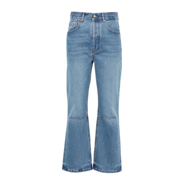 Le de-Nîmes high-waist cropped jeans