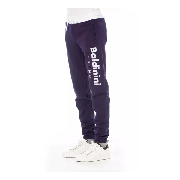 Purple Fleece Sport Pants with Logo