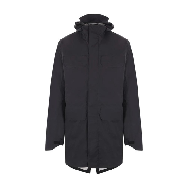 Black Arctic Disc Parka Coat