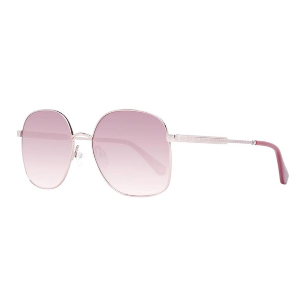 Gold Square Sunglasses with Rose Gradient