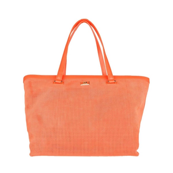 Elegant Dark Orange Leather Handbag