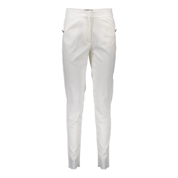 White Chinos with Logo