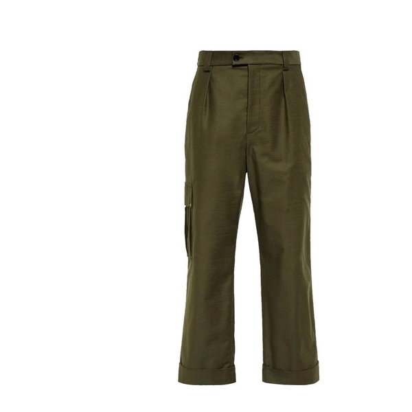 Green Cotton Trousers SS22