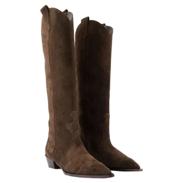 aruna boots -  - suede - moka