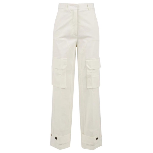 White Canvas Trousers Model 24FE1940