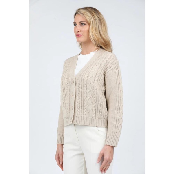 Braided Wool Cardigan