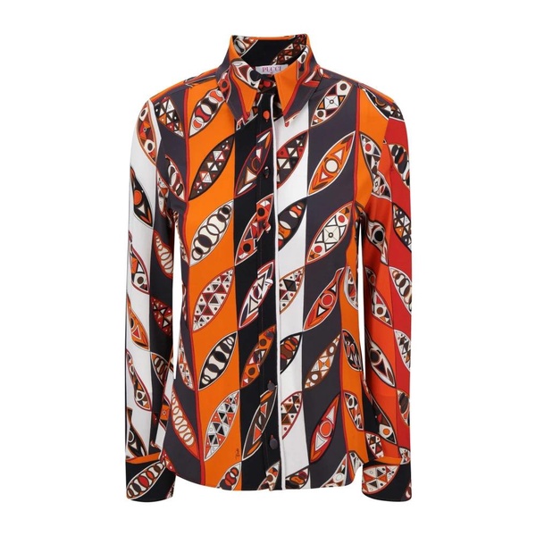 PUCCI Girandole-Printed Long-Sleeved Buttoned Shirt