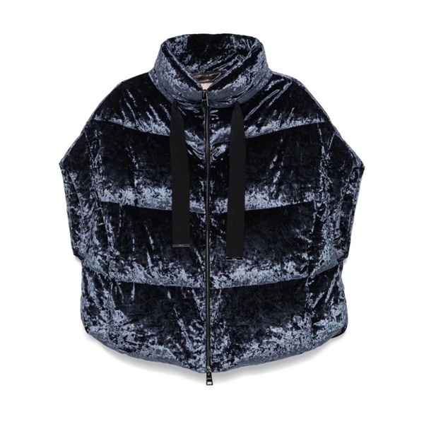 Velvet Puffer Cape