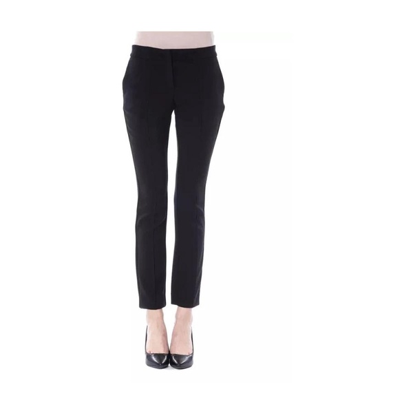 Black Skinny Zip Pants for Women