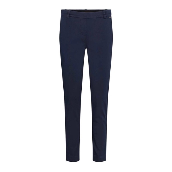 Slim Fit Navy Straight-Leg Trousers