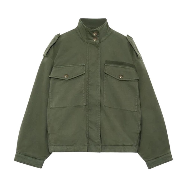 Audrey Jacket Army Green Oversize Style