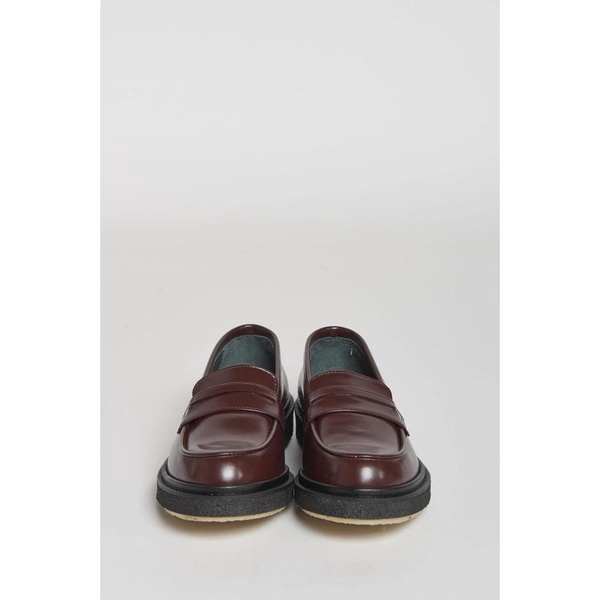 Bordeaux Leather Moccasin Shoes