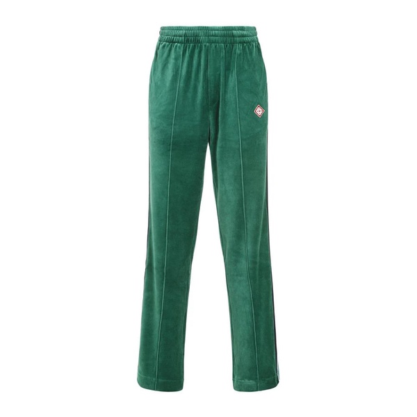 Green Velour Joggers