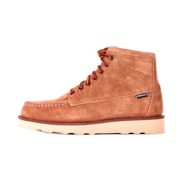 Suede Logo Boots Rubber Sole