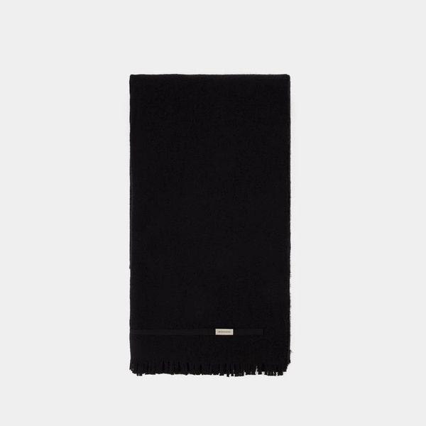 Fabio Scarf in Black Wool Mix