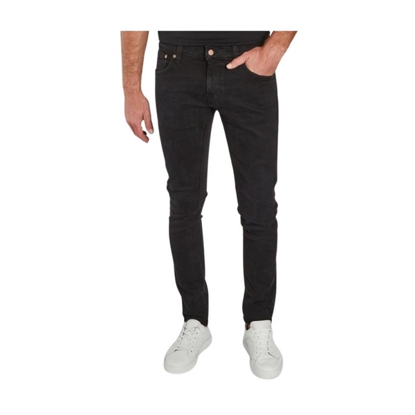 Slim Fit Black Terry Jeans