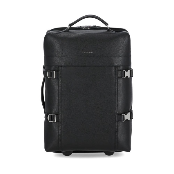 Black Leather Trolley for Men