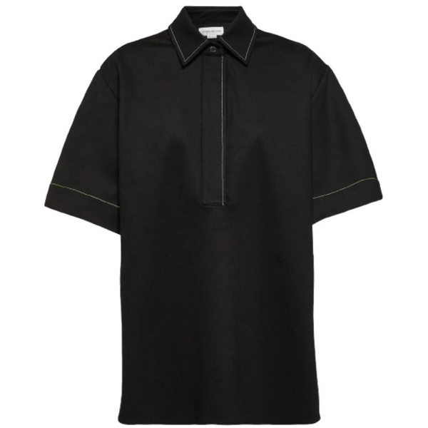 Black Jersey Polo Shirt