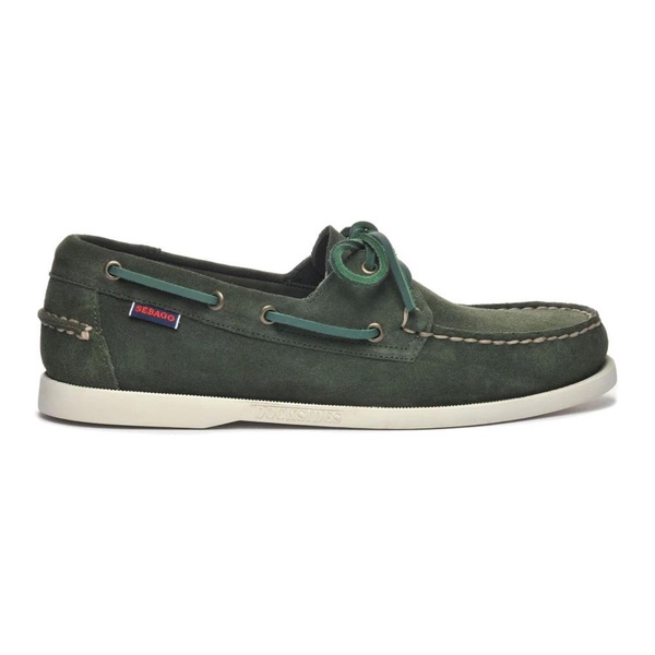 Sebago Docksides Portland Flesh Out Green DK Depths