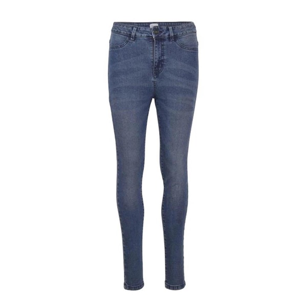 Skinny-Fit High Waist Jeans, Classic Blue Wash