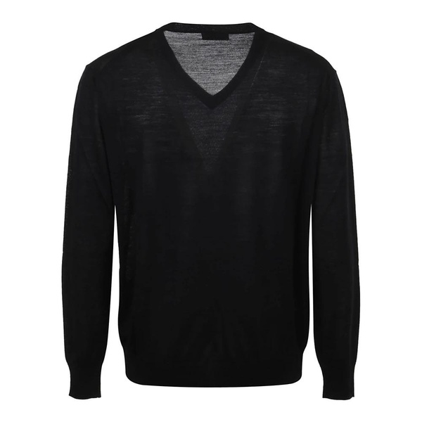 Black V Neck Pullover Sweater