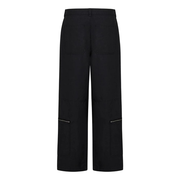 Black Zip Detail Trousers