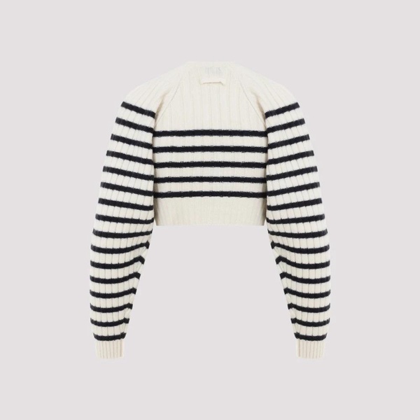 Ribbed Mariniere Crop Pullover