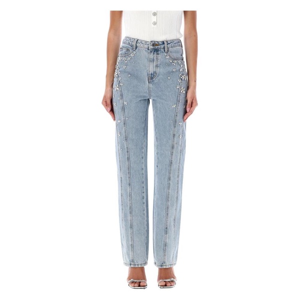 Crystal Embellished Light Blue Jeans