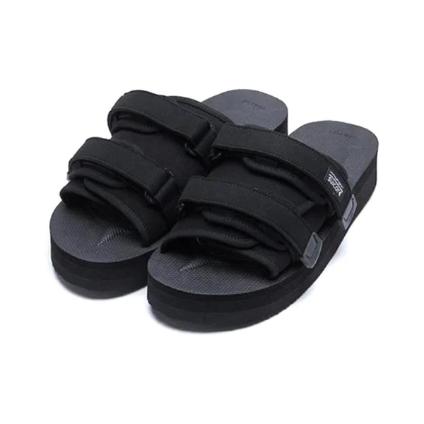 Black Moto Sandals Woman Polyester