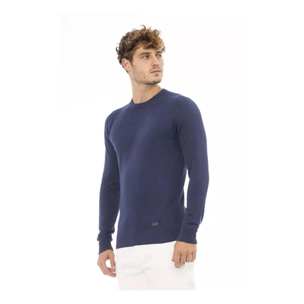 Blue Modal Crew Neck Sweater